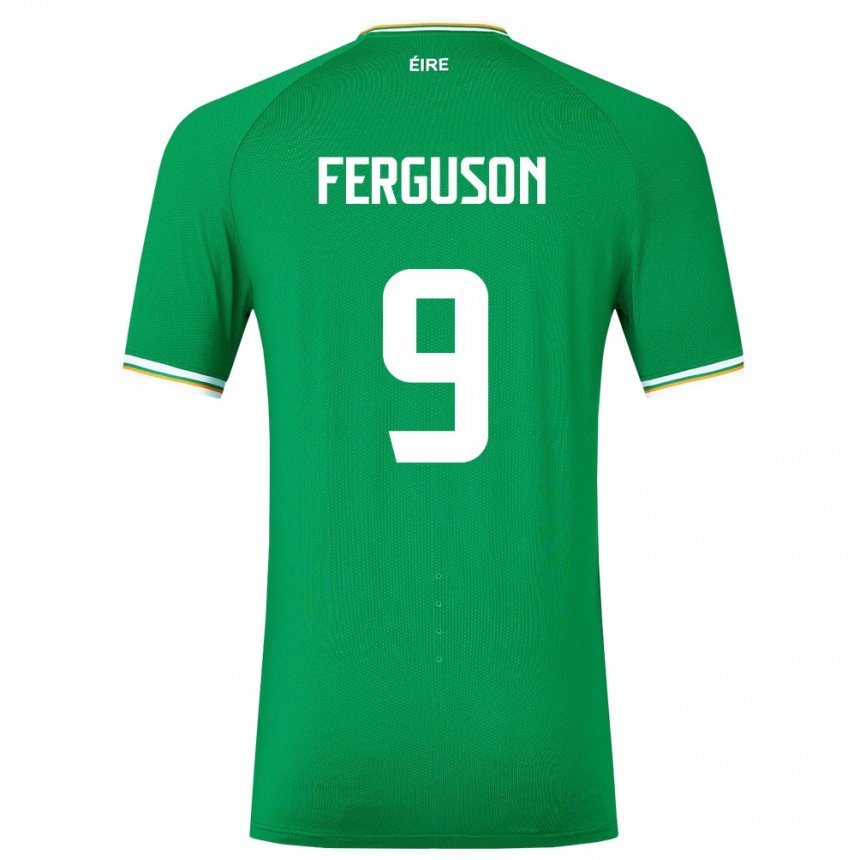 Kids Football Ireland Evan Ferguson #9 Green Home Jersey 24-26 T-Shirt Canada