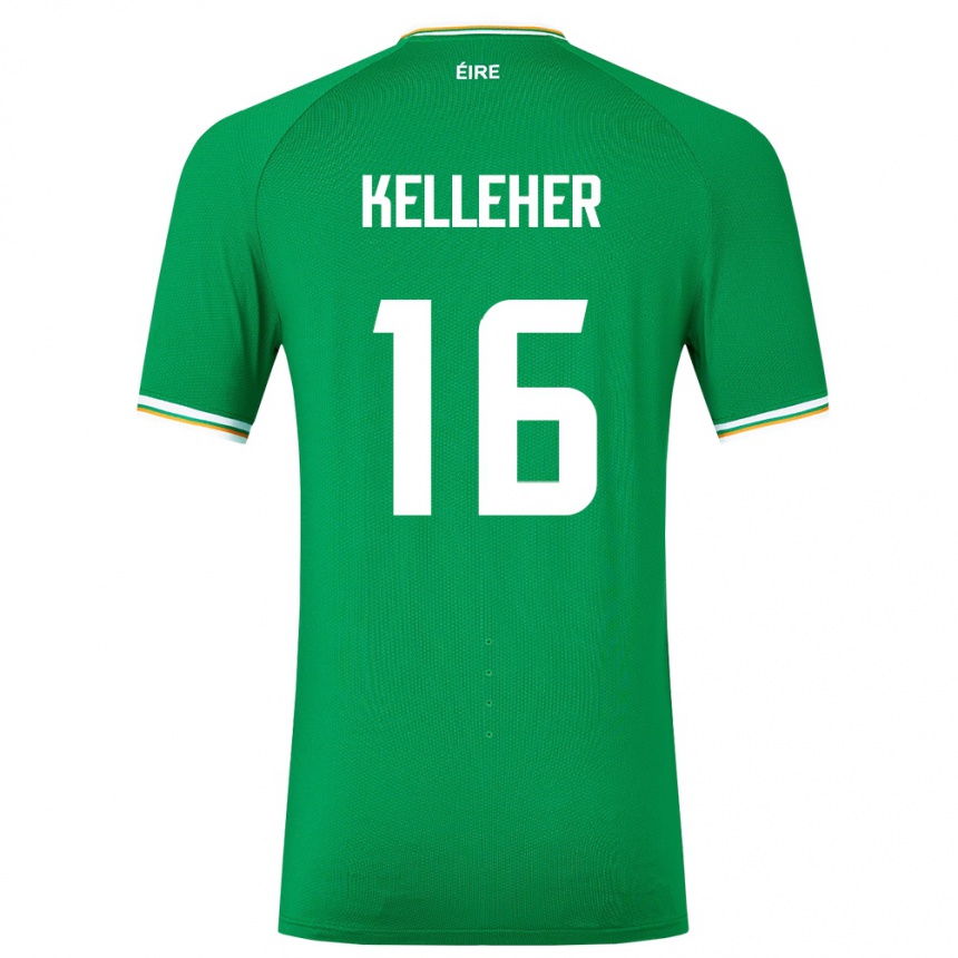 Kids Football Ireland Caoimhín Kelleher #16 Green Home Jersey 24-26 T-Shirt Canada