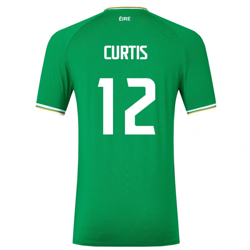 Kids Football Ireland Sam Curtis #12 Green Home Jersey 24-26 T-Shirt Canada