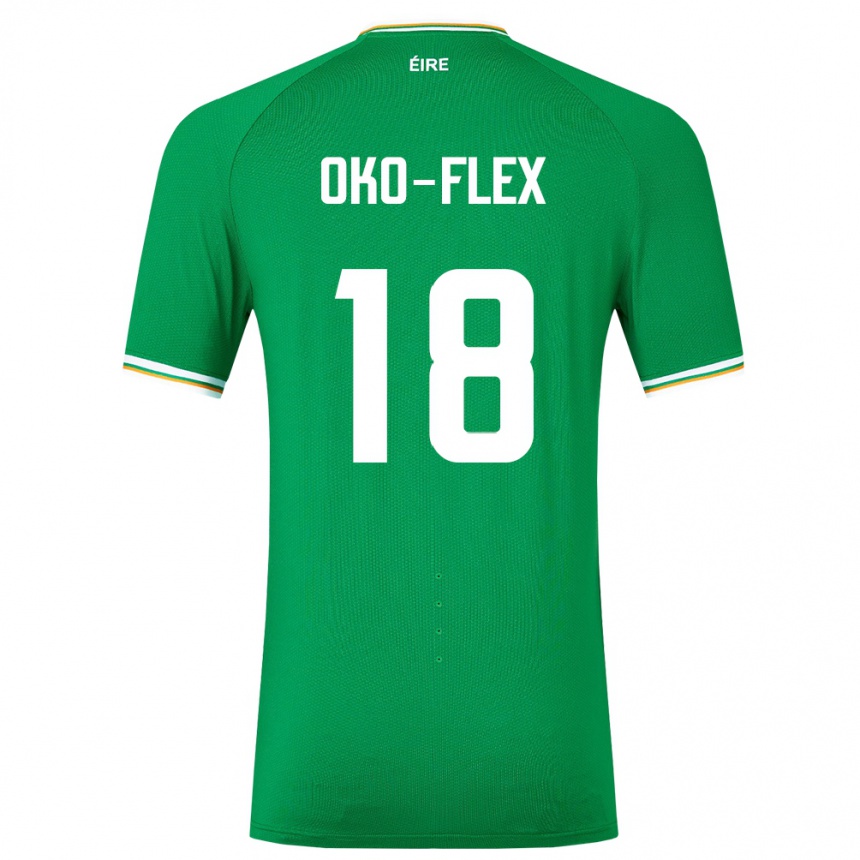 Kids Football Ireland Armstrong Oko-Flex #18 Green Home Jersey 24-26 T-Shirt Canada