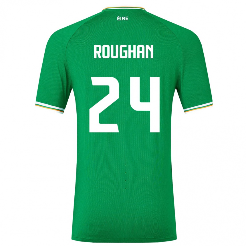 Kids Football Ireland Sean Roughan #24 Green Home Jersey 24-26 T-Shirt Canada