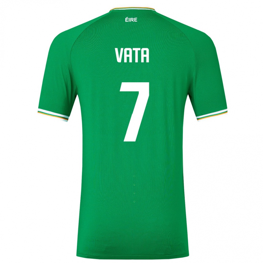 Kids Football Ireland Rocco Vata #7 Green Home Jersey 24-26 T-Shirt Canada