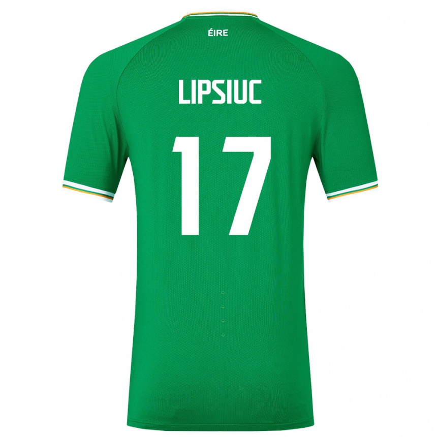 Kids Football Ireland Darius Lipsiuc #17 Green Home Jersey 24-26 T-Shirt Canada