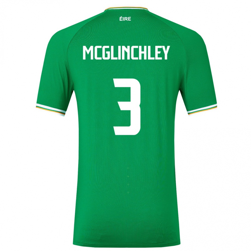 Kids Football Ireland Harry Mcglinchley #3 Green Home Jersey 24-26 T-Shirt Canada