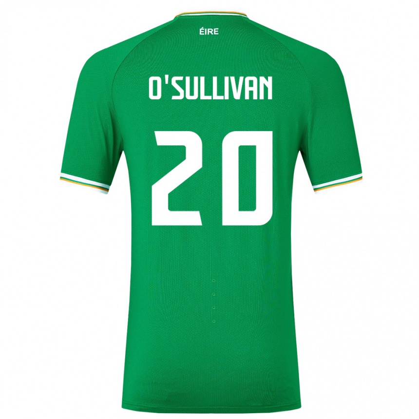 Kids Football Ireland Cathal O'sullivan #20 Green Home Jersey 24-26 T-Shirt Canada