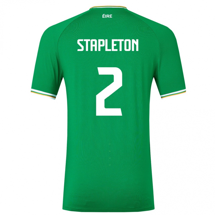 Kids Football Ireland Jessie Stapleton #2 Green Home Jersey 24-26 T-Shirt Canada