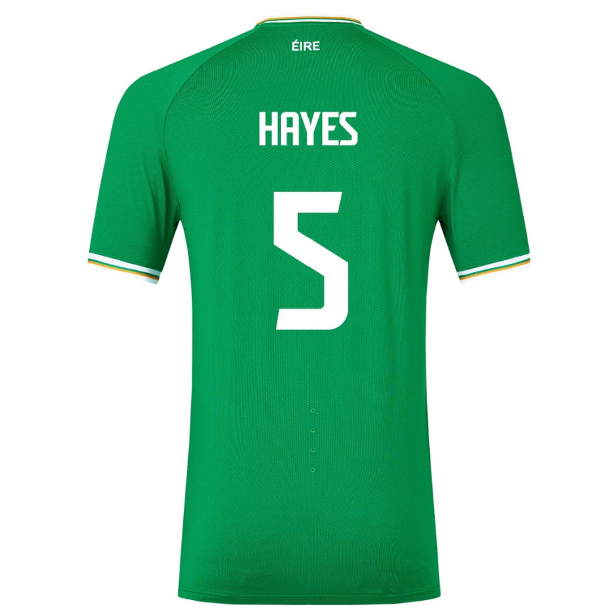 Kids Football Ireland Caitlin Hayes #5 Green Home Jersey 24-26 T-Shirt Canada