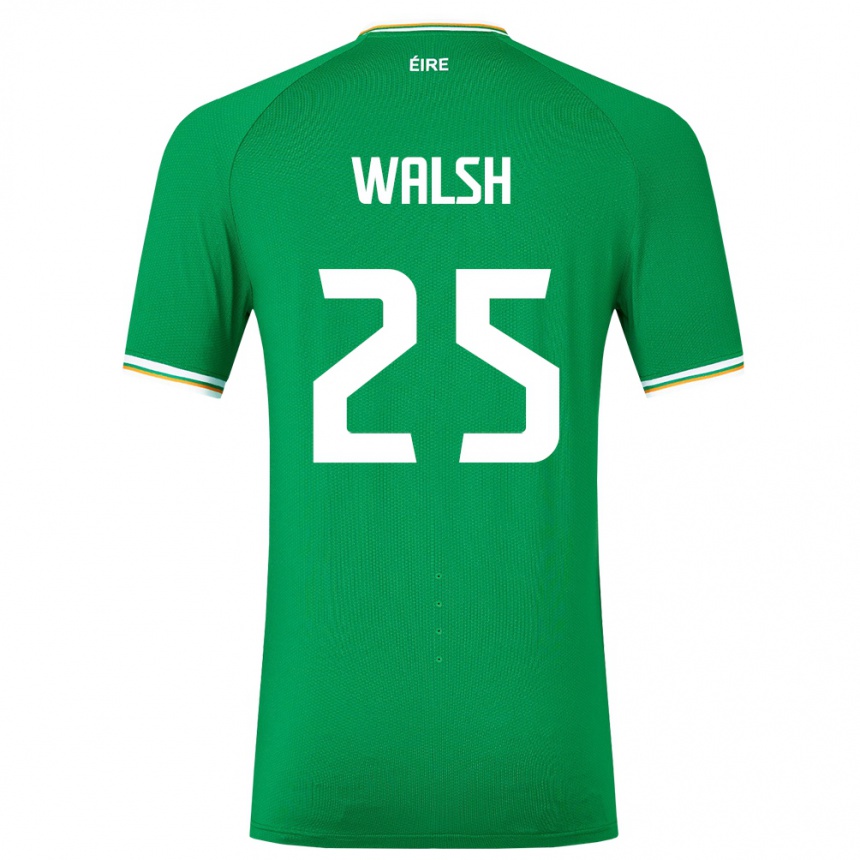 Kids Football Ireland Megan Walsh #25 Green Home Jersey 24-26 T-Shirt Canada