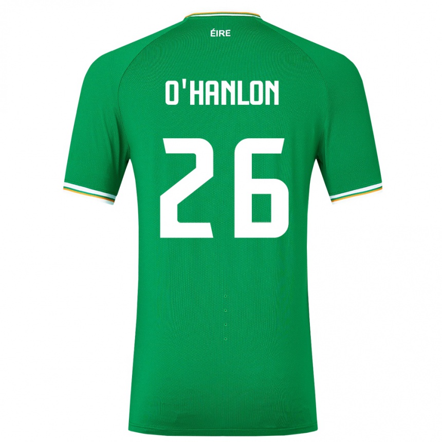 Kids Football Ireland Tara O'hanlon #26 Green Home Jersey 24-26 T-Shirt Canada