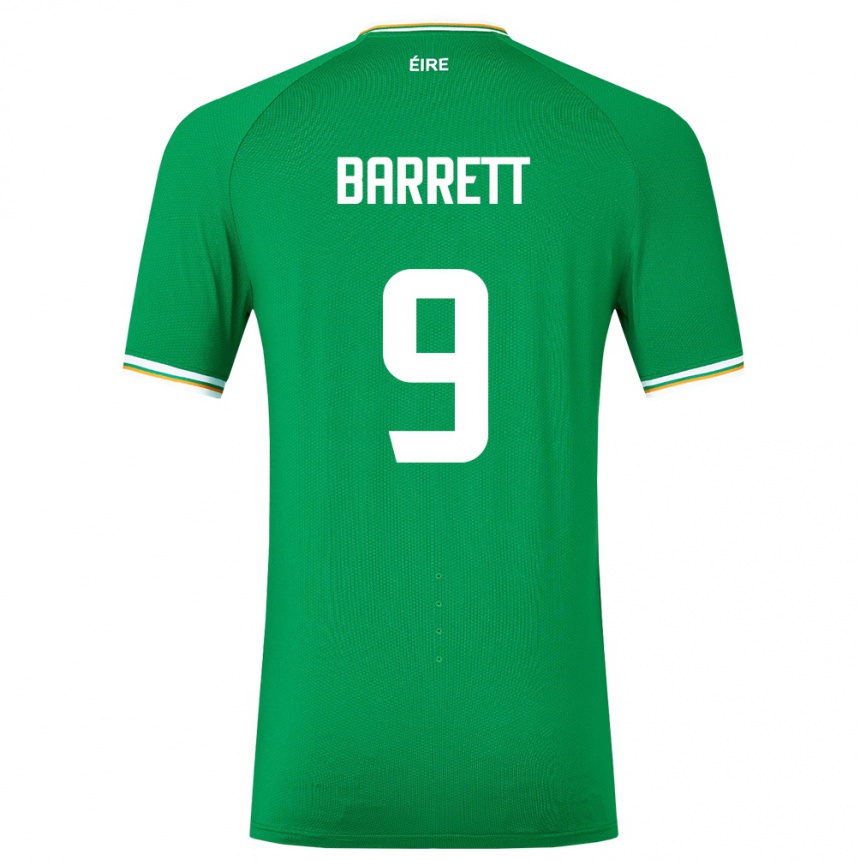 Kids Football Ireland Amber Barrett #9 Green Home Jersey 24-26 T-Shirt Canada