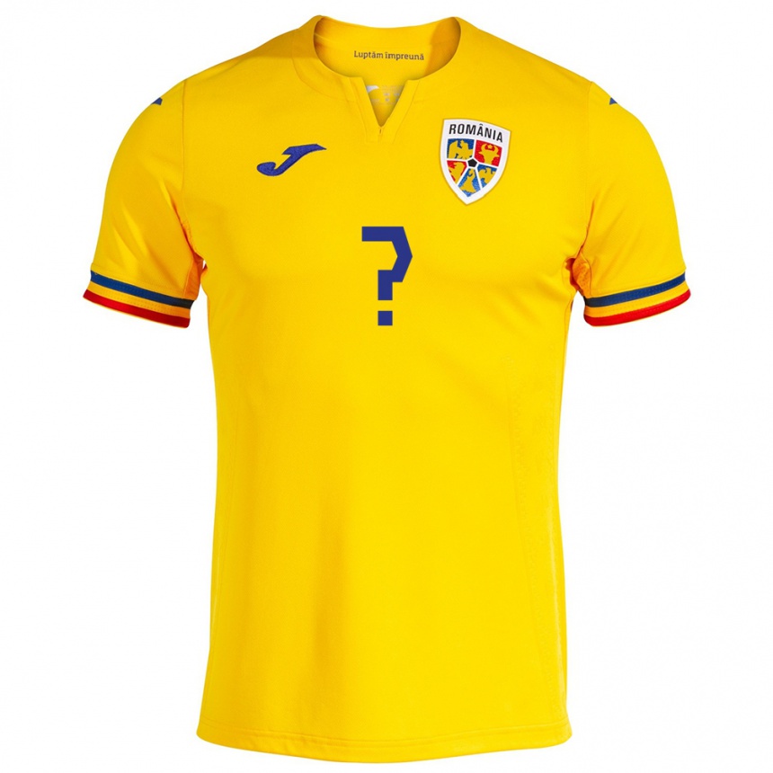 Kids Football Romania David Matei #0 Yellow Home Jersey 24-26 T-Shirt Canada