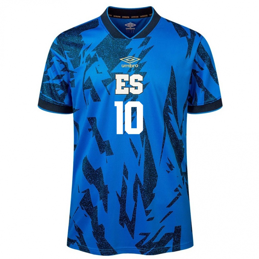 Kids Football El Salvador Enrico Dueñas #10 Blue Home Jersey 24-26 T-Shirt Canada