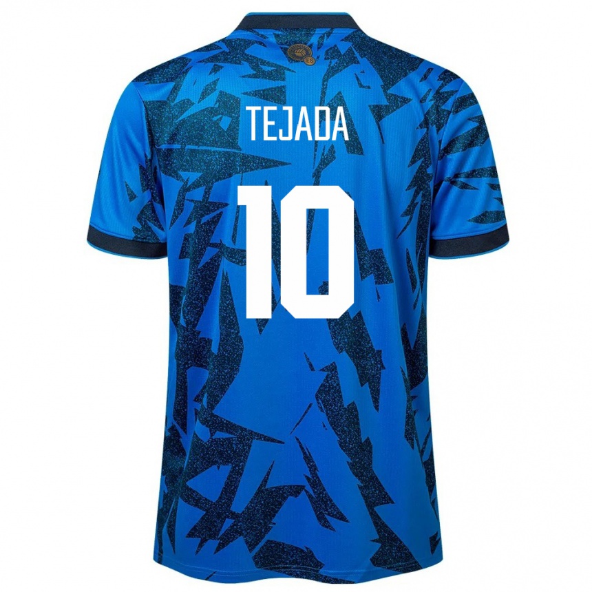 Kids Football El Salvador Rafael Tejada #10 Blue Home Jersey 24-26 T-Shirt Canada