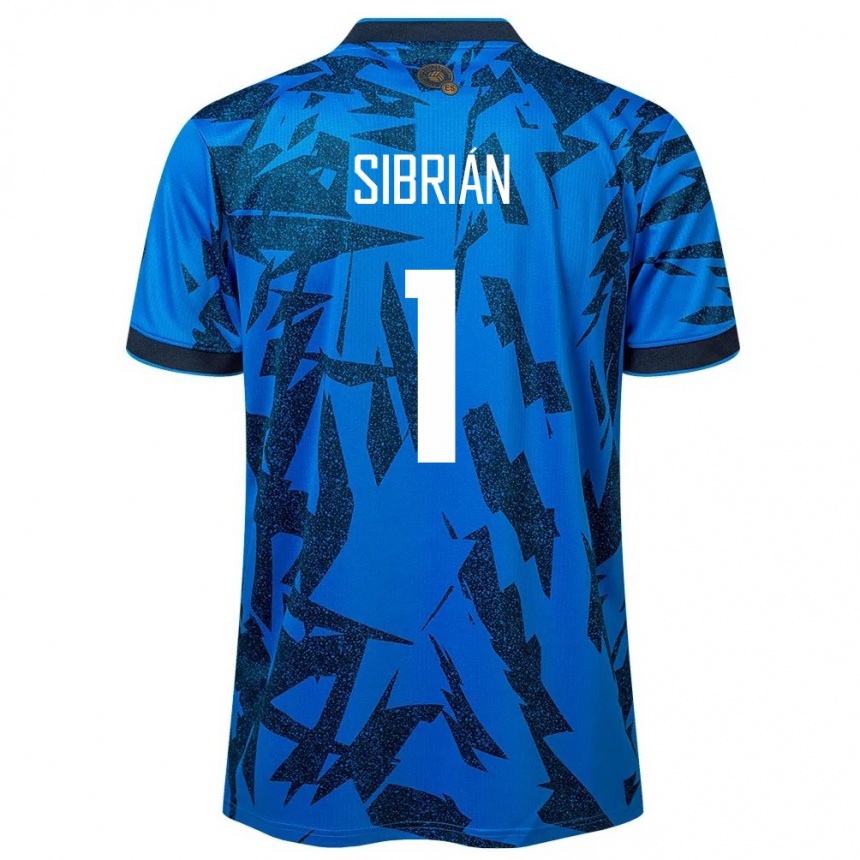 Kids Football El Salvador Sergio Sibrián #1 Blue Home Jersey 24-26 T-Shirt Canada