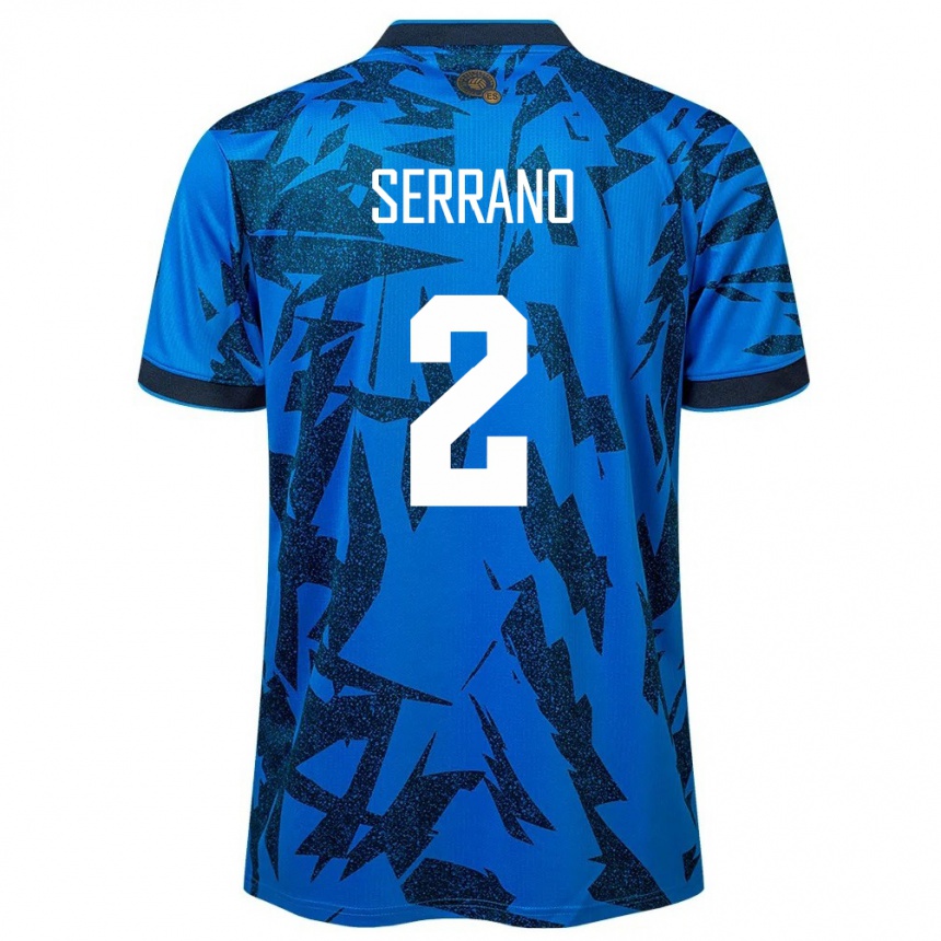 Kids Football El Salvador Alejandro Serrano #2 Blue Home Jersey 24-26 T-Shirt Canada