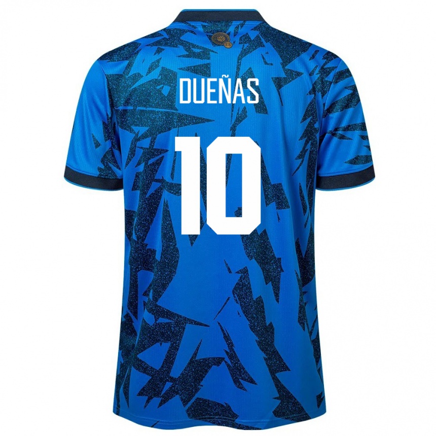 Kids Football El Salvador Enrico Dueñas #10 Blue Home Jersey 24-26 T-Shirt Canada