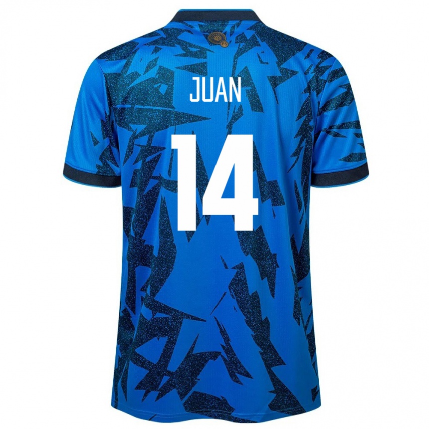 Kids Football El Salvador Juan Sánchez #14 Blue Home Jersey 24-26 T-Shirt Canada