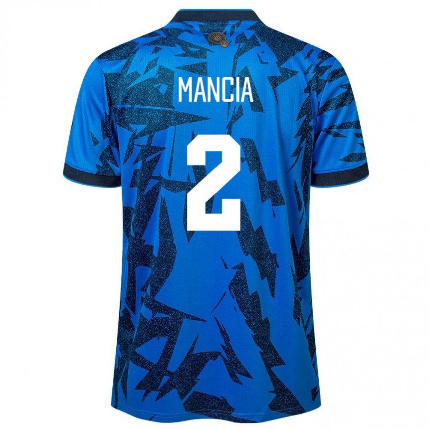 Kids Football El Salvador Steven Mancia #2 Blue Home Jersey 24-26 T-Shirt Canada