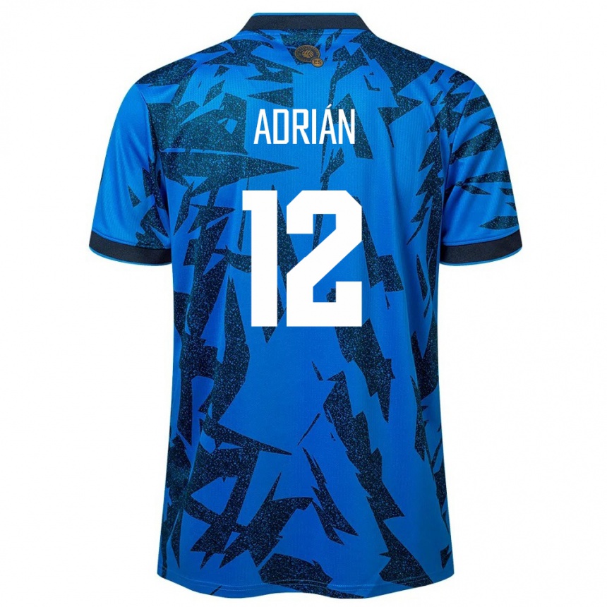 Kids Football El Salvador Adrián Aguilar #12 Blue Home Jersey 24-26 T-Shirt Canada