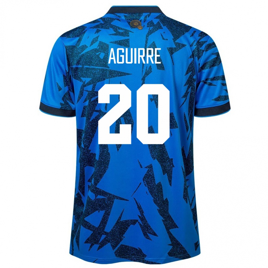 Kids Football El Salvador Jonathan Aguirre #20 Blue Home Jersey 24-26 T-Shirt Canada