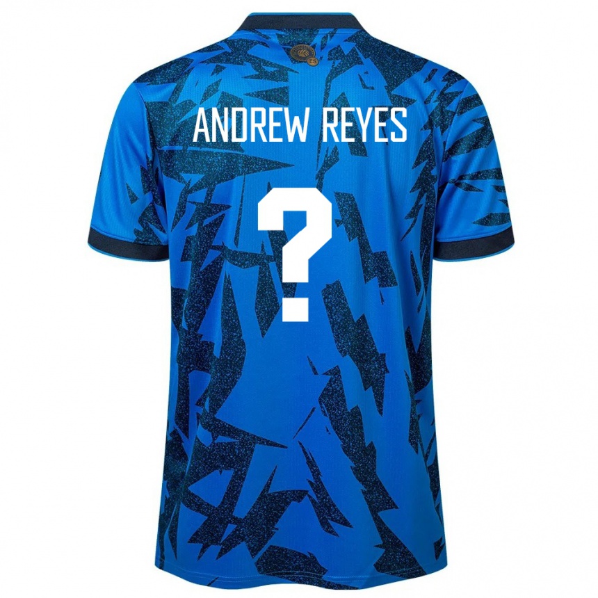 Kids Football El Salvador Andrew Reyes #0 Blue Home Jersey 24-26 T-Shirt Canada