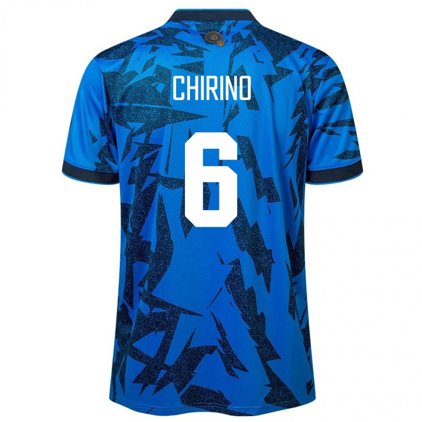 Kids Football El Salvador Alejandra Chirino #6 Blue Home Jersey 24-26 T-Shirt Canada