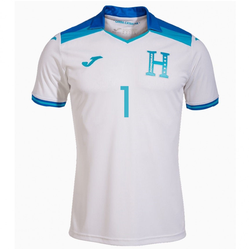 Kids Football Honduras Juergen García #1 White Home Jersey 24-26 T-Shirt Canada