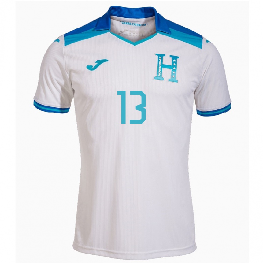 Kids Football Honduras Maikol Morales #13 White Home Jersey 24-26 T-Shirt Canada