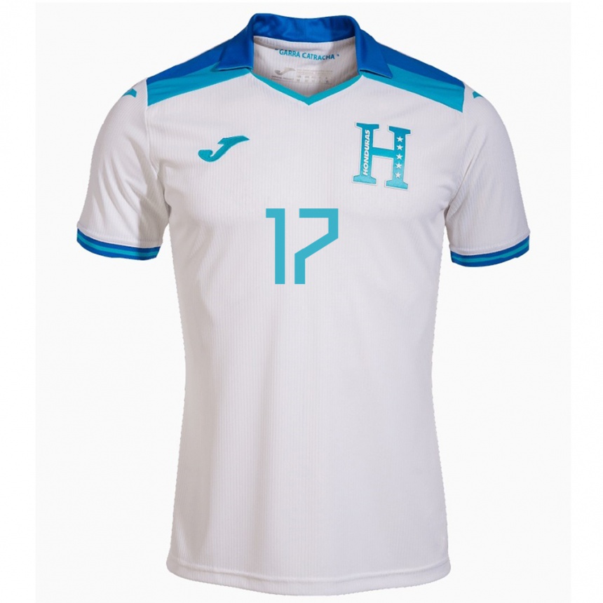 Kids Football Honduras Samuel Elvir #17 White Home Jersey 24-26 T-Shirt Canada