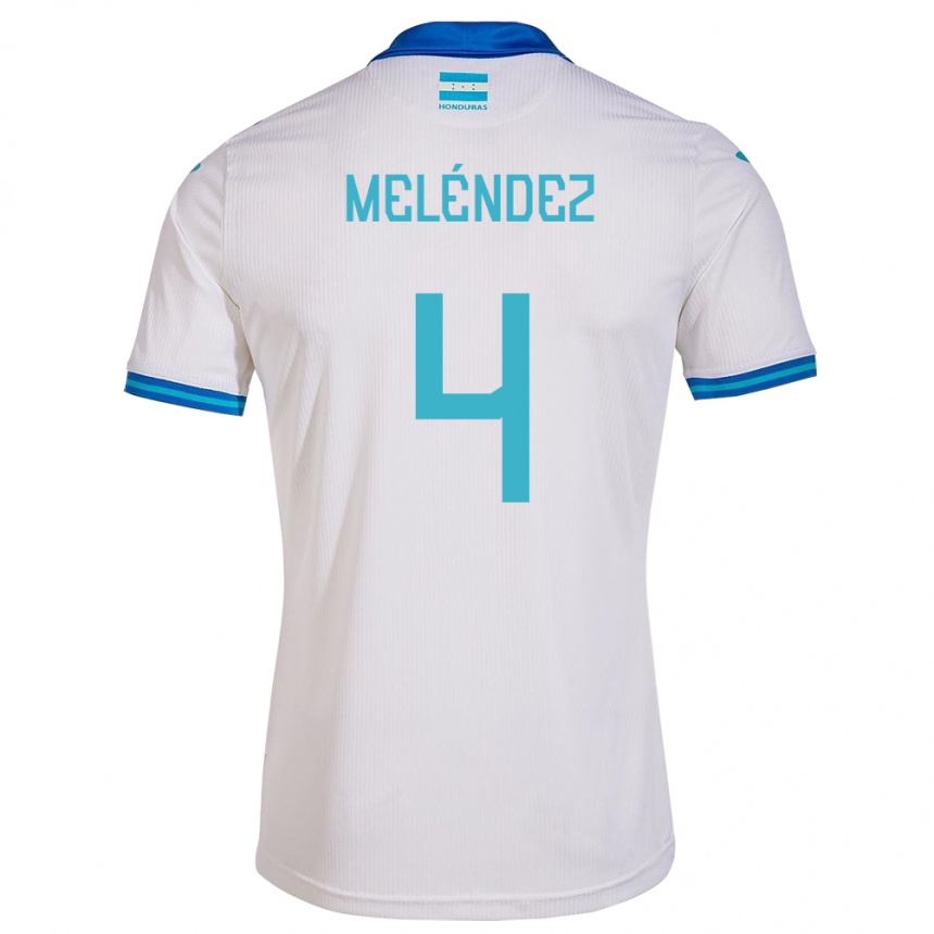 Kids Football Honduras Carlos Meléndez #4 White Home Jersey 24-26 T-Shirt Canada