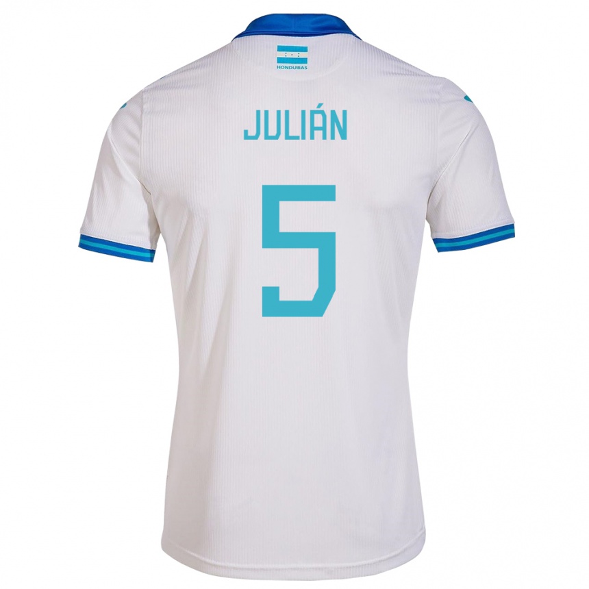 Kids Football Honduras Julián Martínez #5 White Home Jersey 24-26 T-Shirt Canada