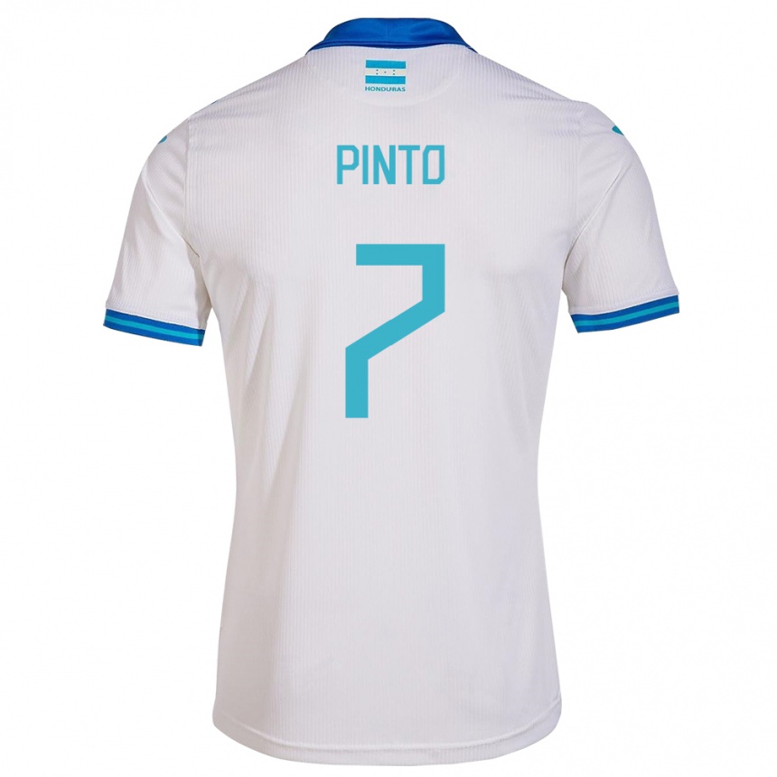 Kids Football Honduras José Pinto #7 White Home Jersey 24-26 T-Shirt Canada