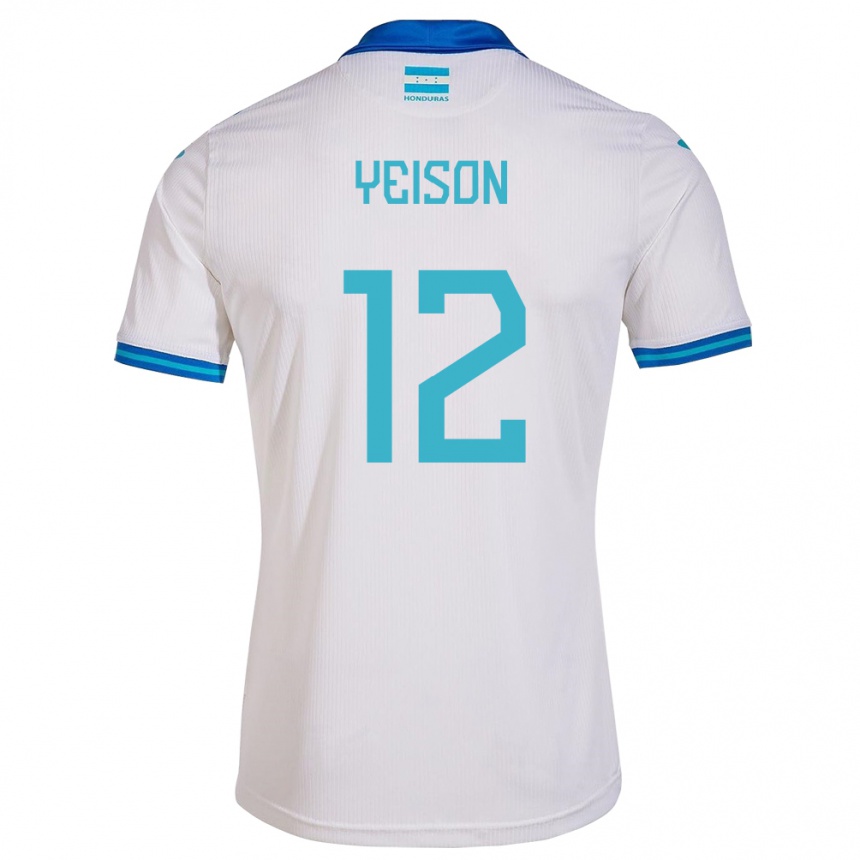 Kids Football Honduras Yeison Mejía #12 White Home Jersey 24-26 T-Shirt Canada