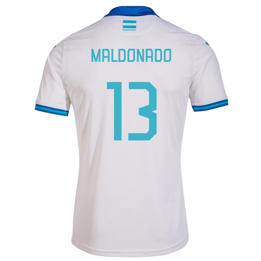 Kids Football Honduras Edwin Maldonado #13 White Home Jersey 24-26 T-Shirt Canada