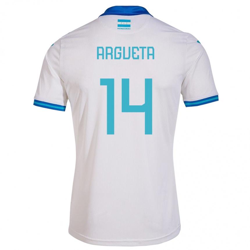 Kids Football Honduras Carlos Argueta #14 White Home Jersey 24-26 T-Shirt Canada