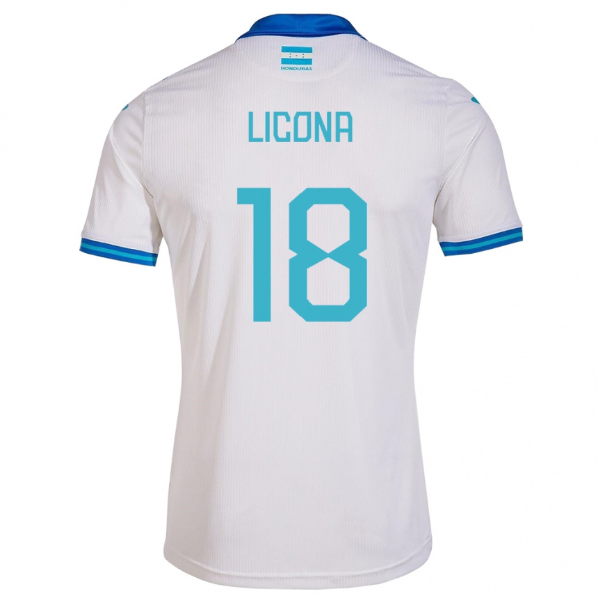 Kids Football Honduras Marlon Licona #18 White Home Jersey 24-26 T-Shirt Canada