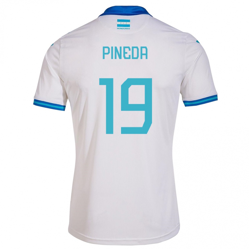 Kids Football Honduras Carlos Pineda #19 White Home Jersey 24-26 T-Shirt Canada