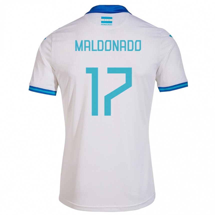 Kids Football Honduras Axel Maldonado #17 White Home Jersey 24-26 T-Shirt Canada