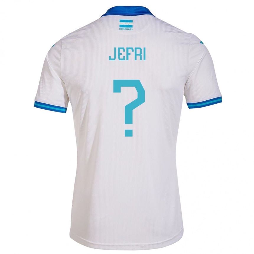 Kids Football Honduras Jefri Martínez #0 White Home Jersey 24-26 T-Shirt Canada