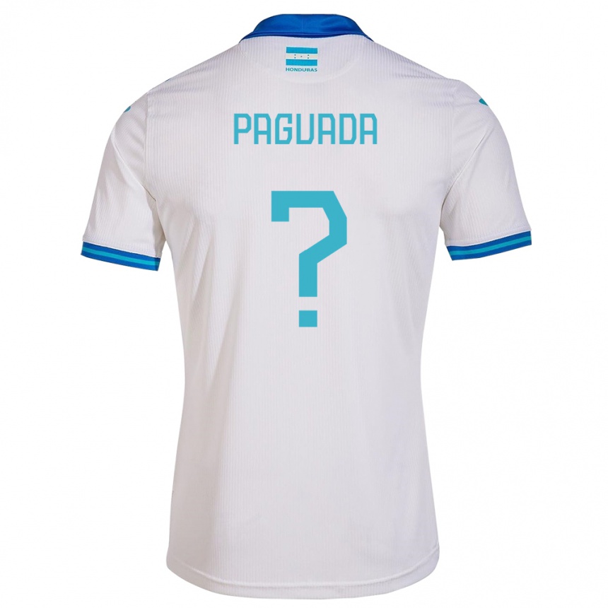 Kids Football Honduras Didier Paguada #0 White Home Jersey 24-26 T-Shirt Canada