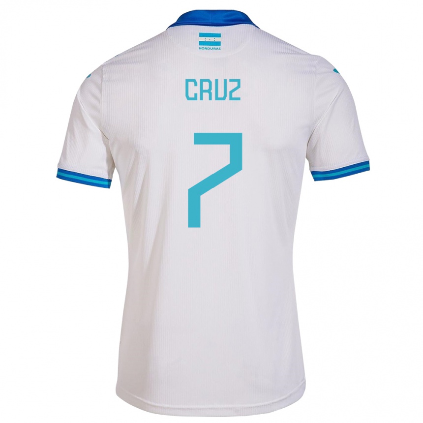 Kids Football Honduras Nixon Cruz #7 White Home Jersey 24-26 T-Shirt Canada