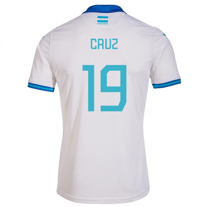 Kids Football Honduras Russel Cruz #19 White Home Jersey 24-26 T-Shirt Canada