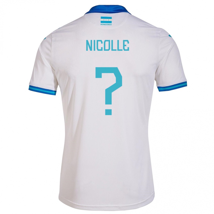 Kids Football Honduras Nicolle García #0 White Home Jersey 24-26 T-Shirt Canada