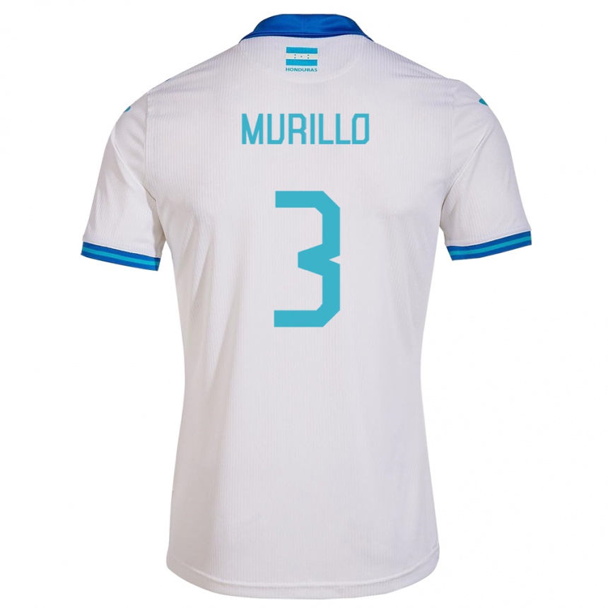 Kids Football Honduras Bárbara Murillo #3 White Home Jersey 24-26 T-Shirt Canada