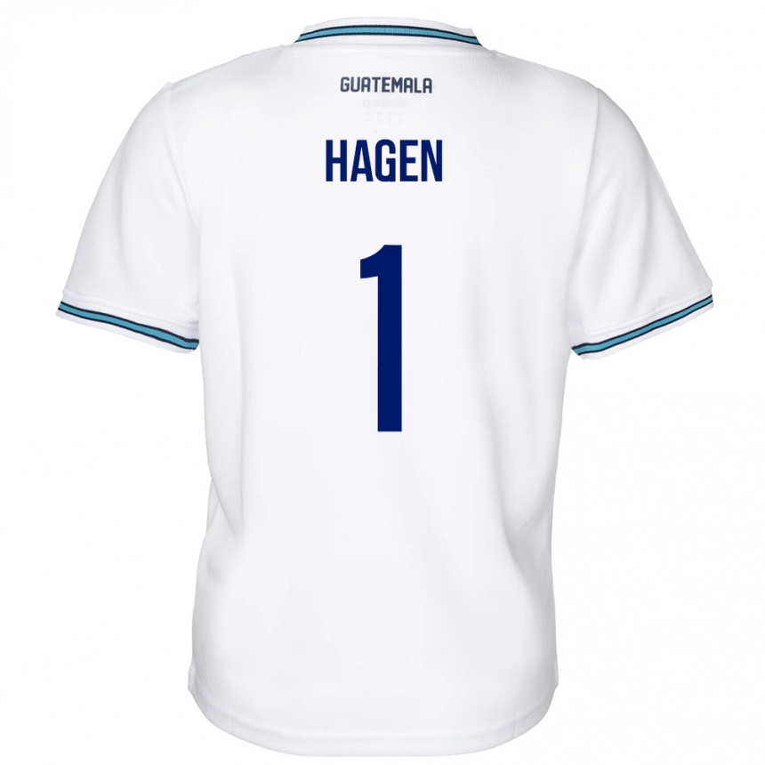 Kids Football Guatemala Nicholas Hagen #1 White Home Jersey 24-26 T-Shirt Canada