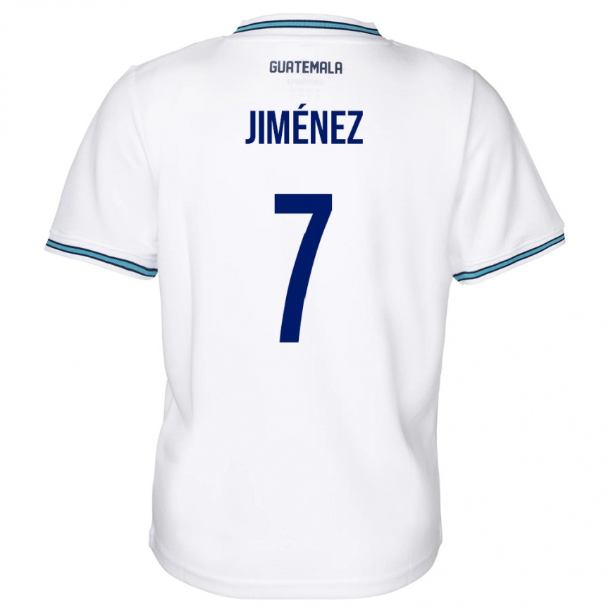 Kids Football Guatemala Cristian Jiménez #7 White Home Jersey 24-26 T-Shirt Canada