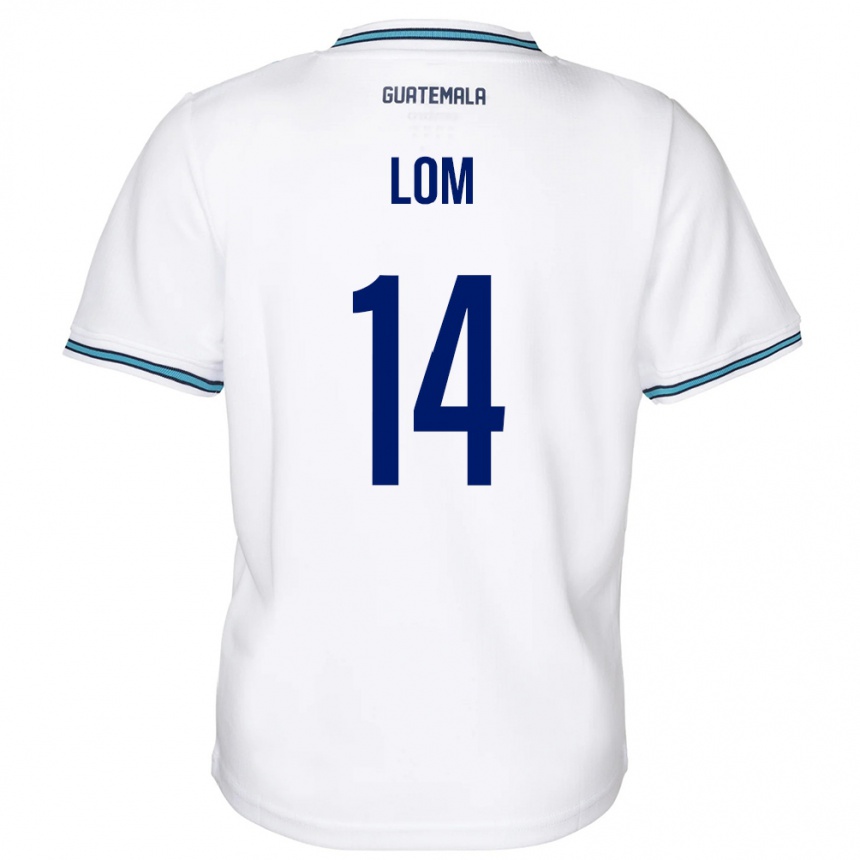 Kids Football Guatemala Darwin Lom #14 White Home Jersey 24-26 T-Shirt Canada