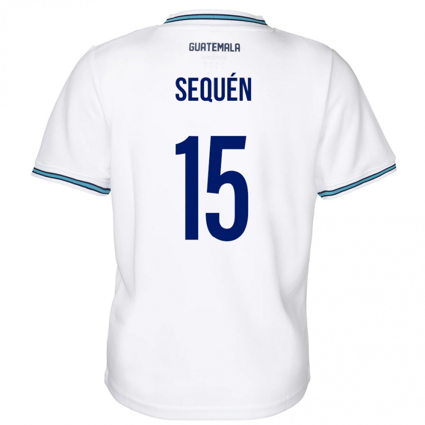 Kids Football Guatemala Marlon Sequén #15 White Home Jersey 24-26 T-Shirt Canada