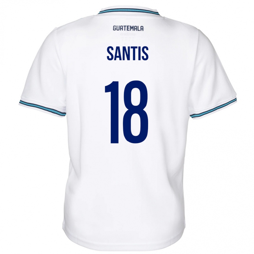 Kids Football Guatemala Óscar Santis #18 White Home Jersey 24-26 T-Shirt Canada