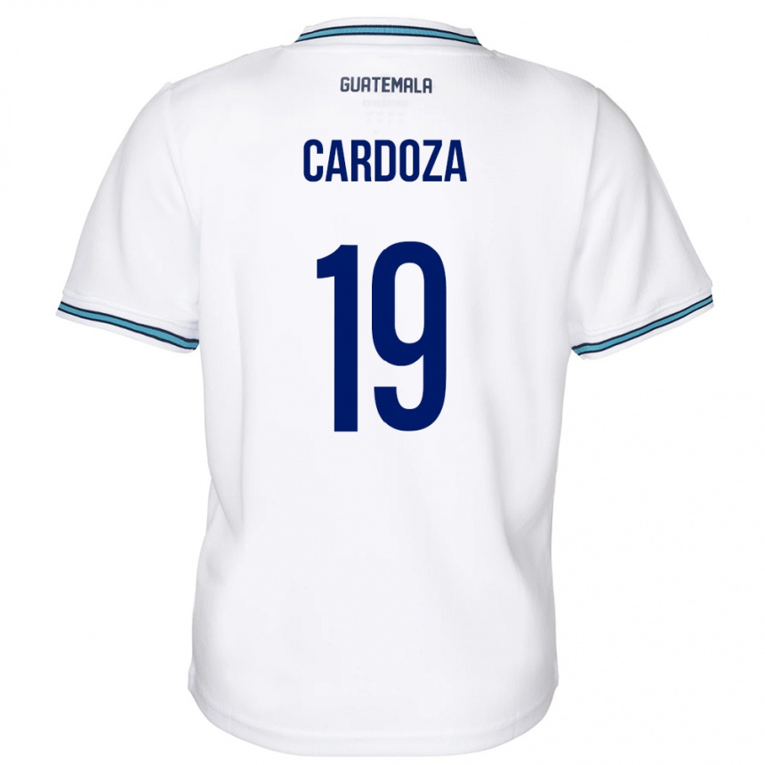 Kids Football Guatemala Elmer Cardoza #19 White Home Jersey 24-26 T-Shirt Canada